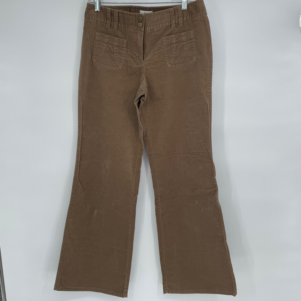 Ann Taylor LOFT Velvet Flare Pants Brown Size 8‎